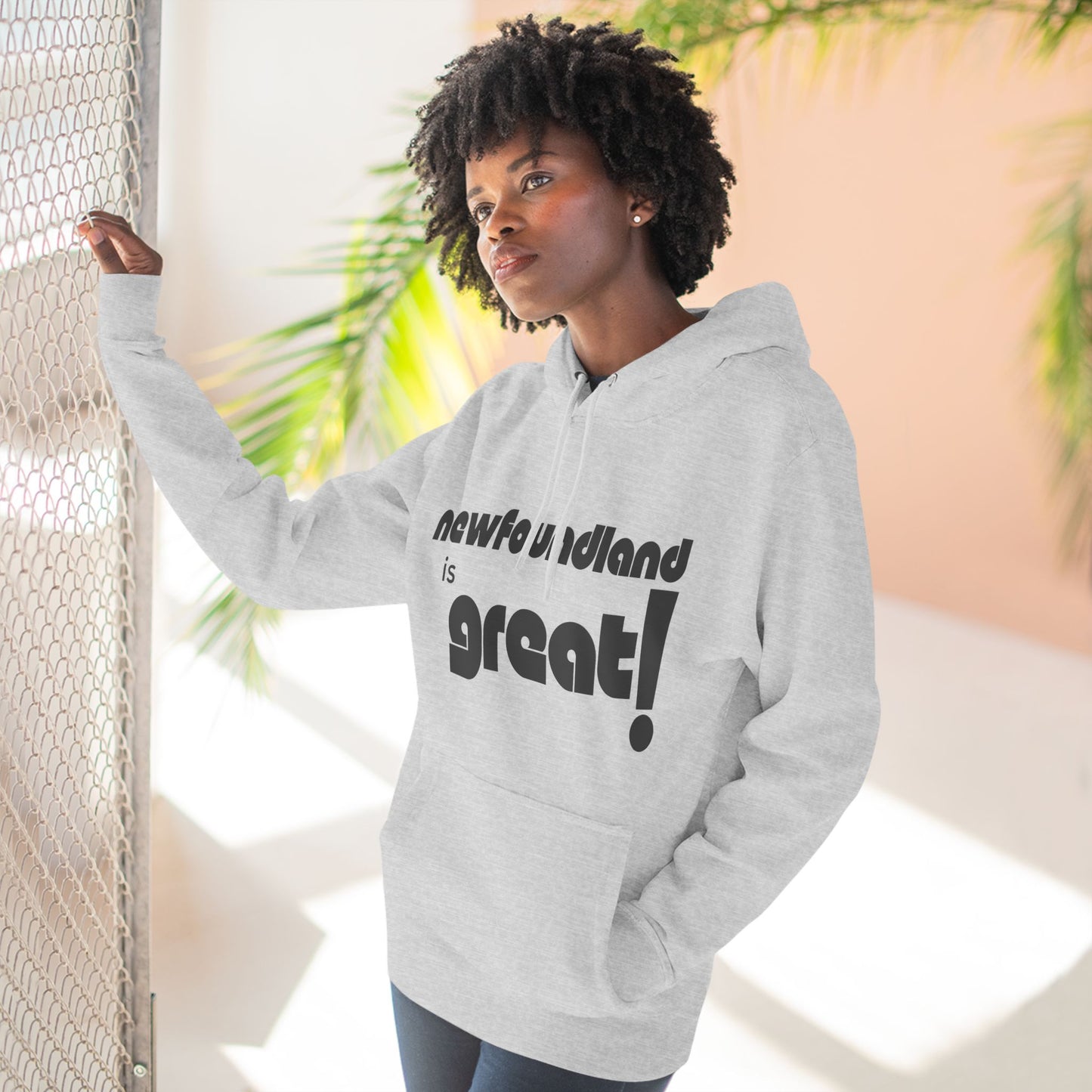 Newfoundland is Great! Three-Panel Fleece Hoodie